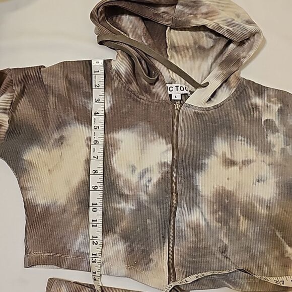 TIC TOC tie dye sweatpant/hoodie set large - Picture 7 of 11
